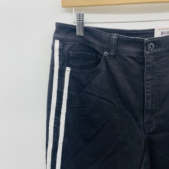 INC International Concepts Womens 10/30 High Rise Cropped Side-Stripe Jeans $79 - Picture 3 of 10